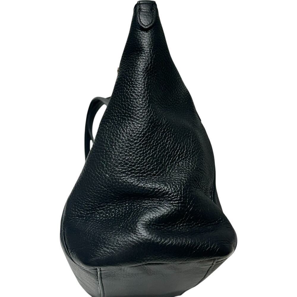 Coach Ava Leather Chain Tote Bag in Black with Gold Hardware - Picture 8 of 16